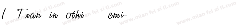 ITC Franklin Gothic LT Demi字体转换